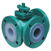 Q45F46襯氟三通球閥