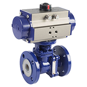 氣動(dòng)襯氟球閥