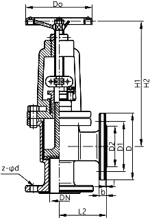 J44F46襯氟截止閥